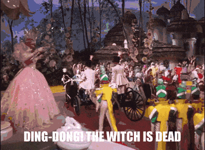 Image result for ding dong the witch is dead gif