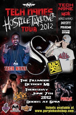 Tech N9ne Hostile Takeover 2012 Flyer