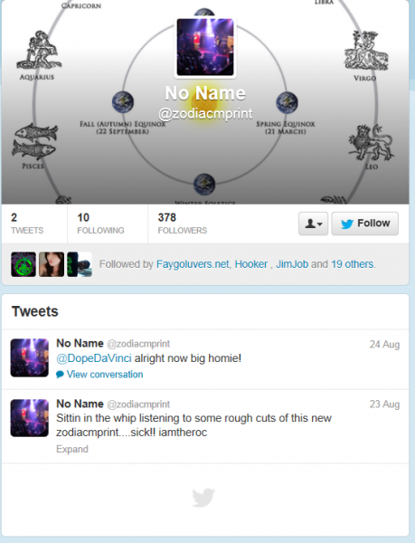 zodiac twitt