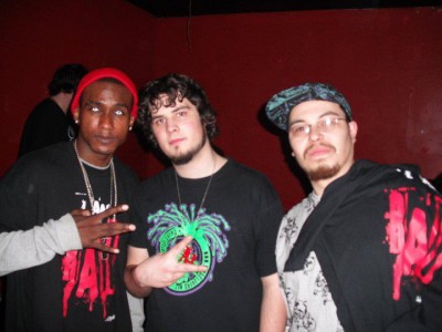 BeZerk(center) holdin' it down with Beh Nais(right) and Hopsin(left). BeZerk&Hopsin
