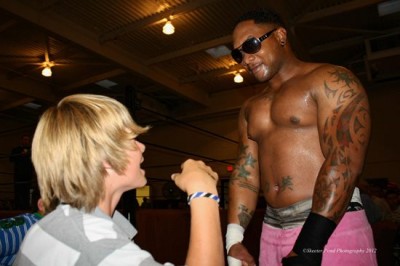 Shane Martin taunting kid at NWA Warzone