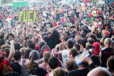 Waka Flocka in a sea of Juggalos!